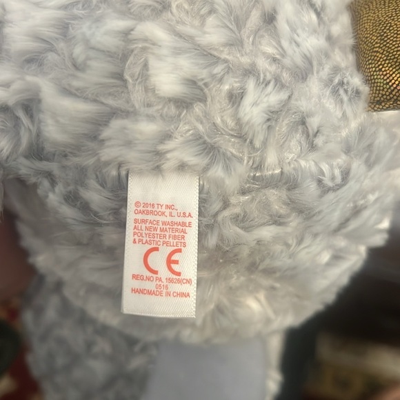 Beanie boos Ty owl owlette April 20th owl cute new owl golden sparkly eyes - Picture 10 of 10